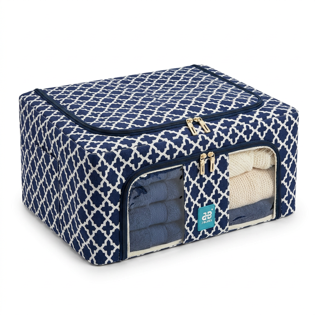 44L Foldable Clothes Storage Organizer Box with Window