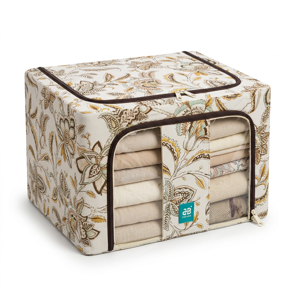 44L Foldable Clothes Storage Organizer Box with Window