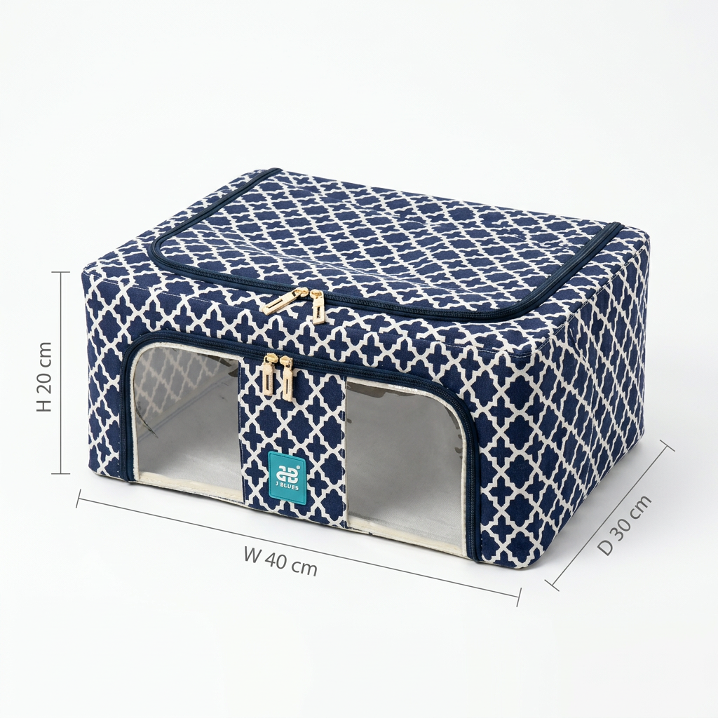 24L Foldable Clothes Storage Organizer Box with Window