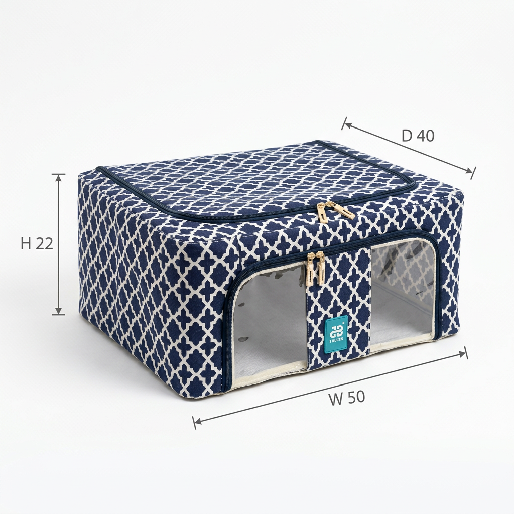 44L Foldable Clothes Storage Organizer Box with Window