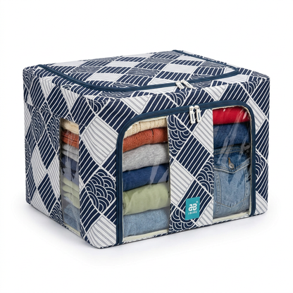 56L Foldable Clothes Storage Organizer Box with Window