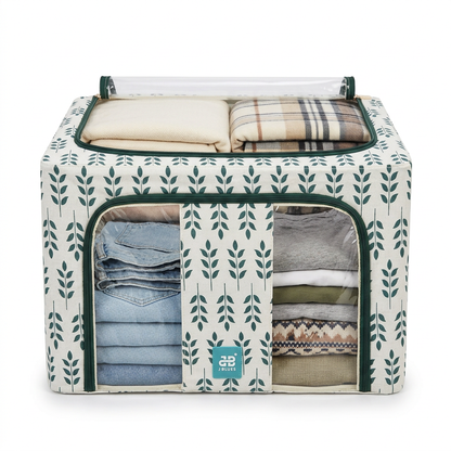 56L Foldable Clothes Storage Organizer Box with Window