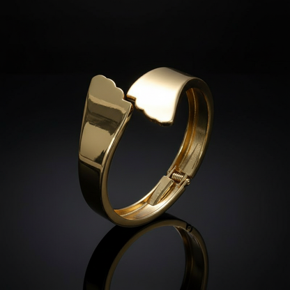 Sleek Curved Minimal Designer Cuff for Women