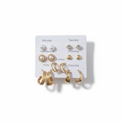 Multi Design Earring Set for Women (Set no.3)