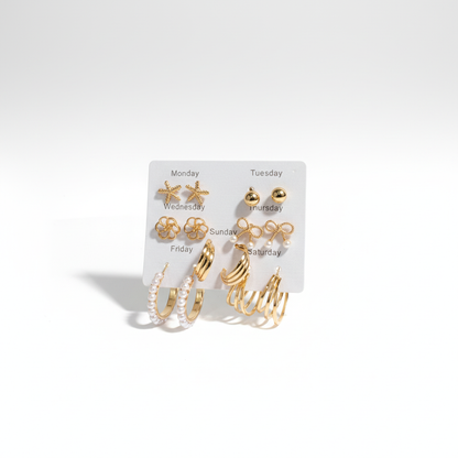 Multi Design Earring Set for Women (Set no.8)