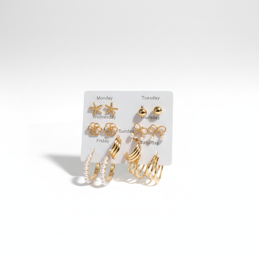 Multi Design Earring Set for Women (Set no.8)