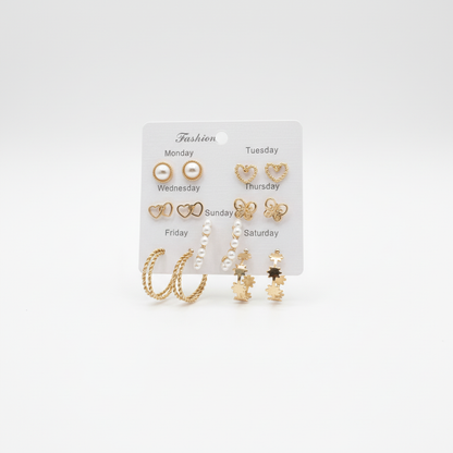 Multi Design Earring Set for Women (Set no.10)