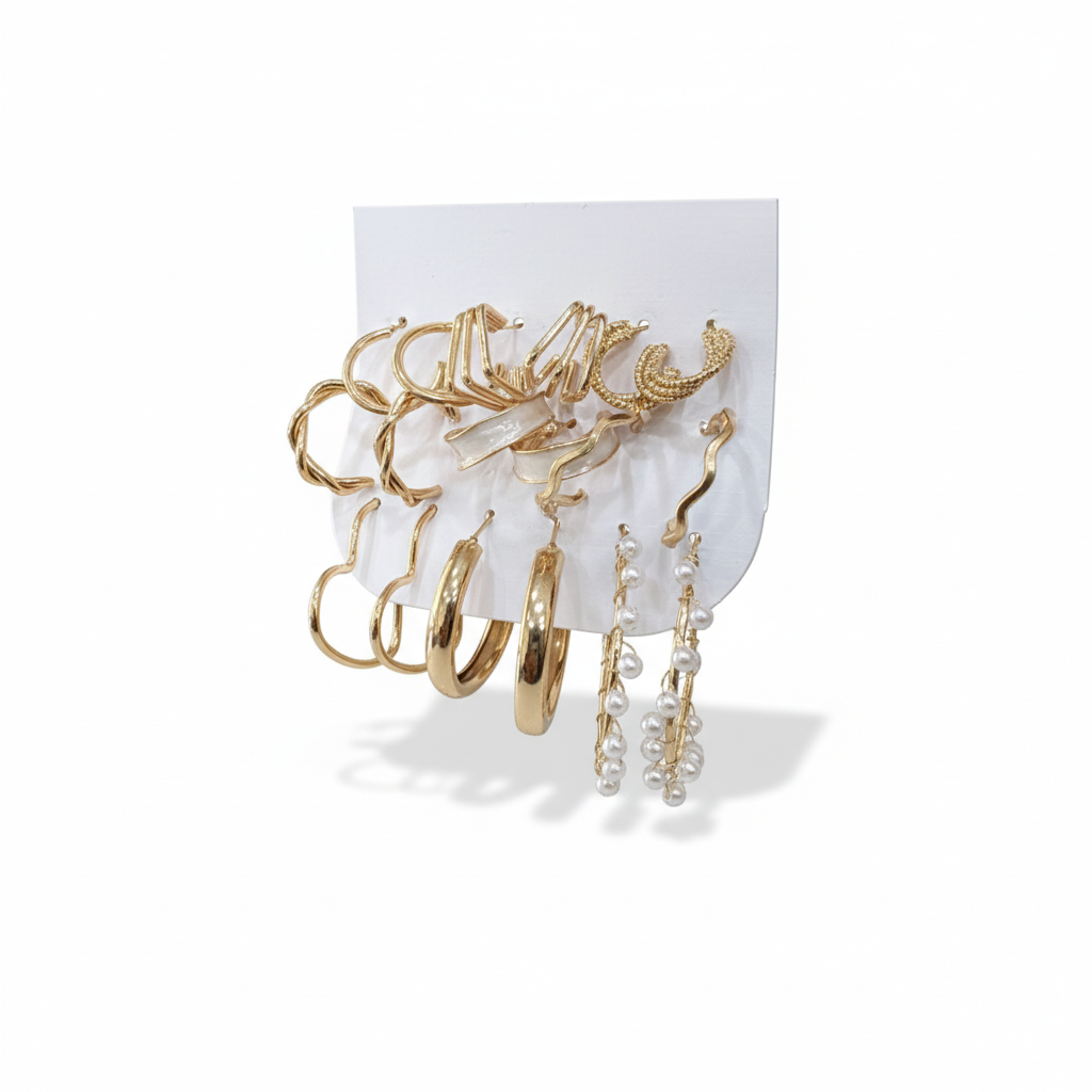 Multi Design Earring Set for Women (Set no.12)