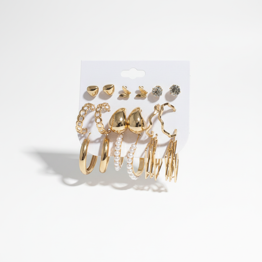Multi Design Earring Set for Women (Set no.13)
