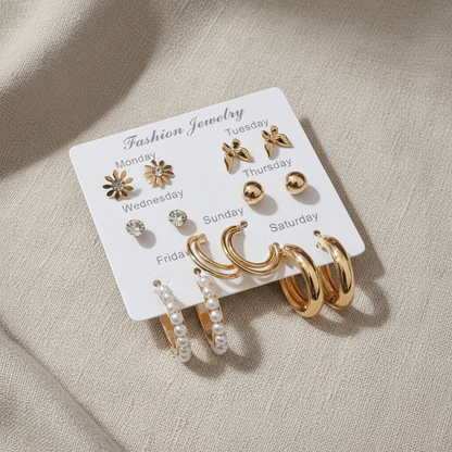 Multi Design Earring Set for Women (Set no.5)