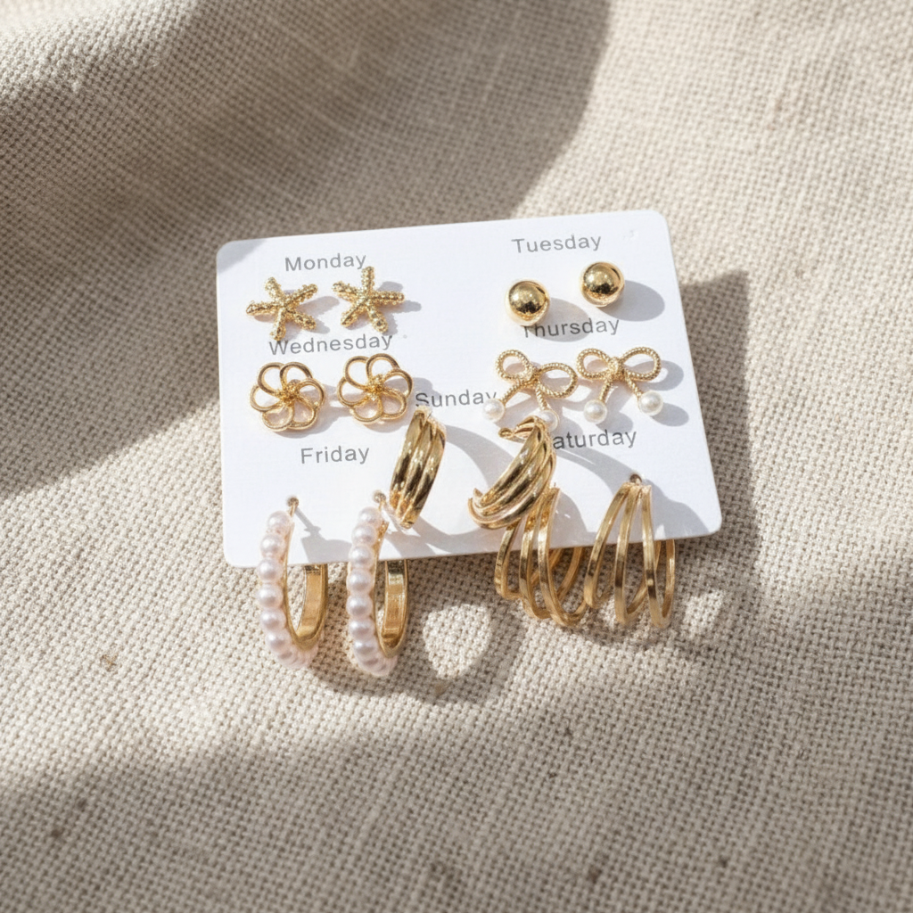 Multi Design Earring Set for Women (Set no.8)