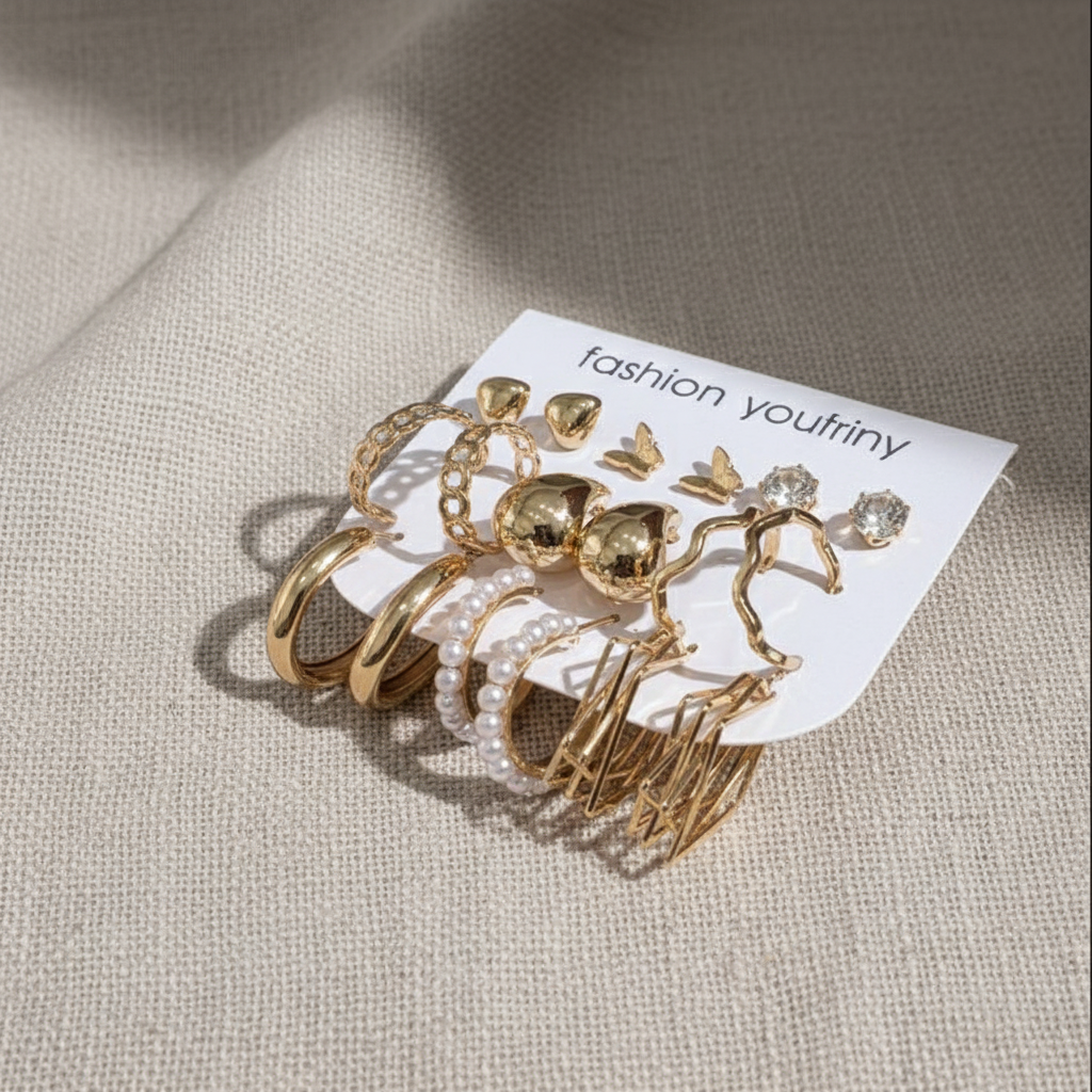 Multi Design Earring Set for Women (Set no.13)