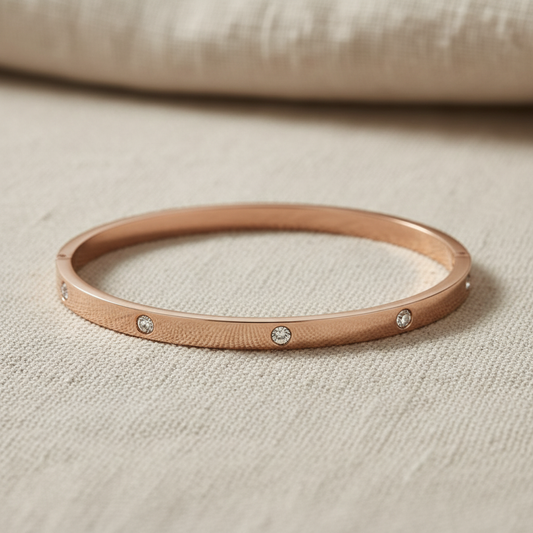 Slim Crystal Studded Bracelet for Women