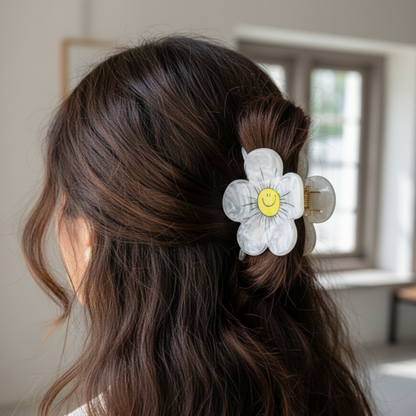 Cute Flower Hair Claw Clip for Girls
