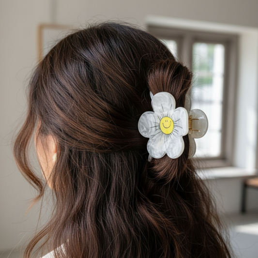 Cute Flower Hair Claw Clip for Girls