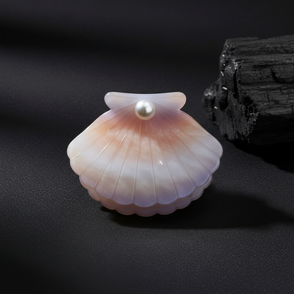 Pearl Shell Hair Claw Clip for Women
