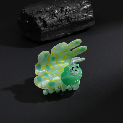 Peacock Butterfly Hair Claw Clip for Women