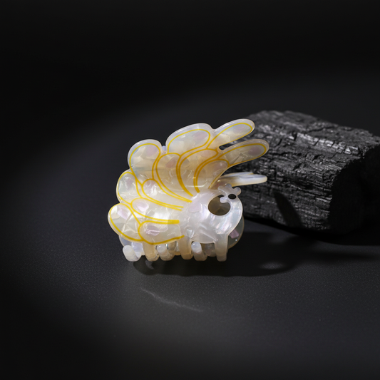 Peacock Butterfly Hair Claw Clip for Women