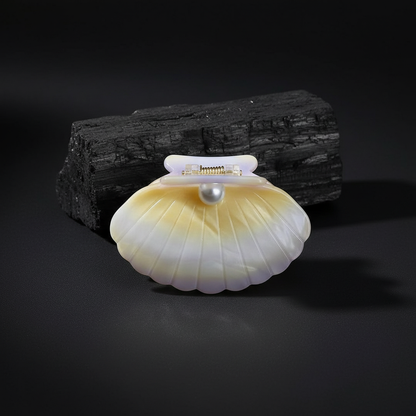 Pearl Shell Hair Claw Clip for Women
