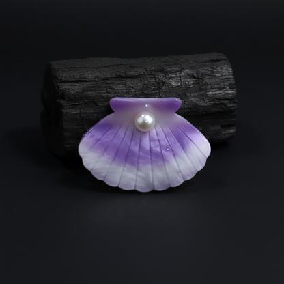 Pearl Shell Hair Claw Clip for Women