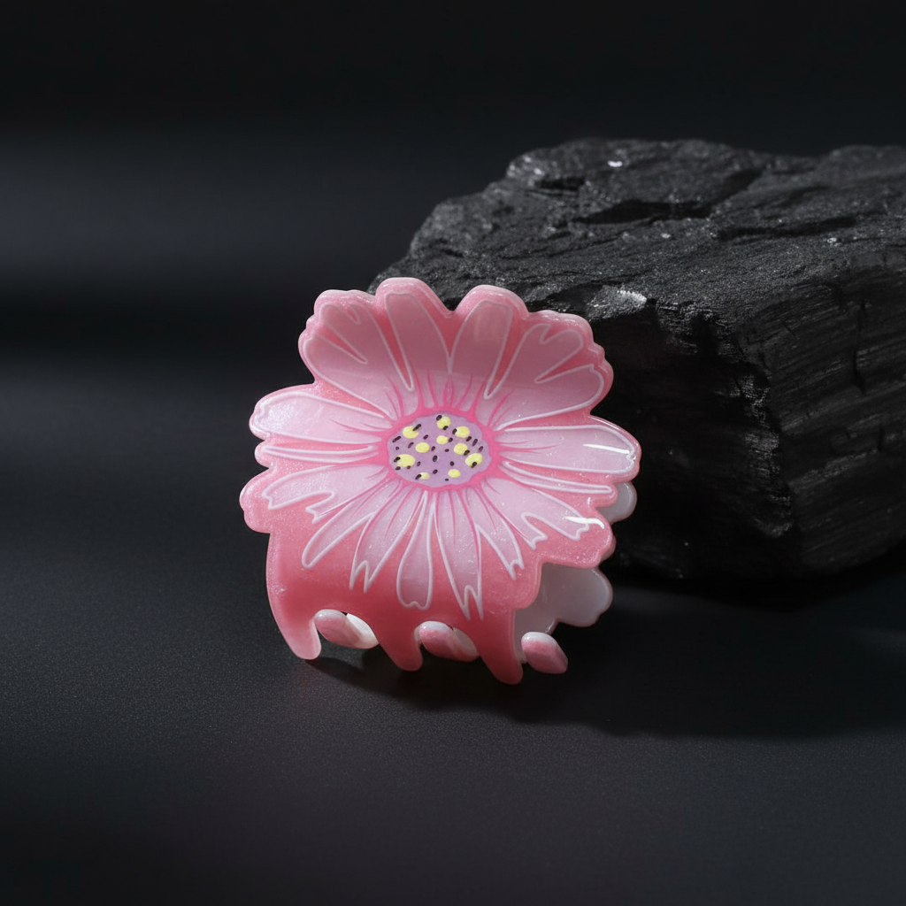 Daisy Flower Hair Claw Clip for Women