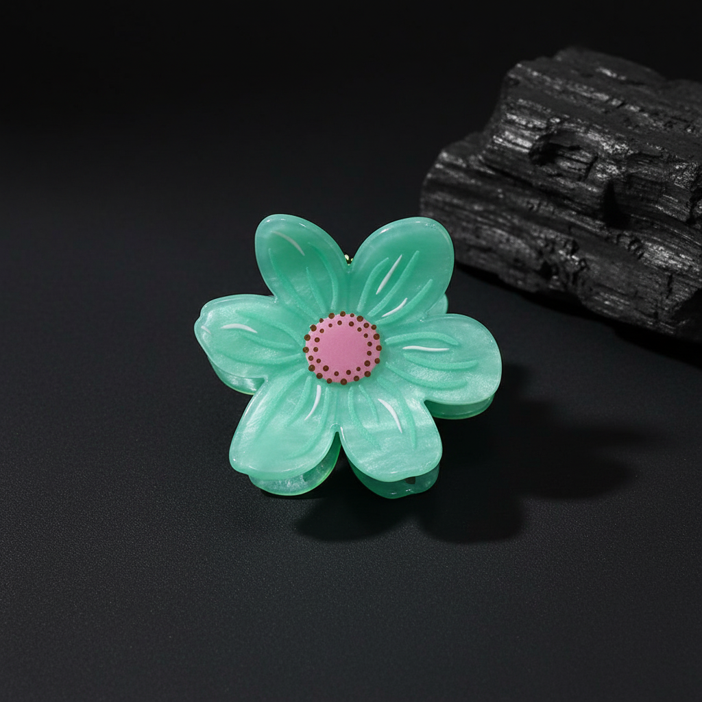 Pastel Flower Hair Claw Clip for Women