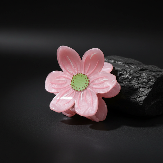 Pastel Flower Hair Claw Clip for Women
