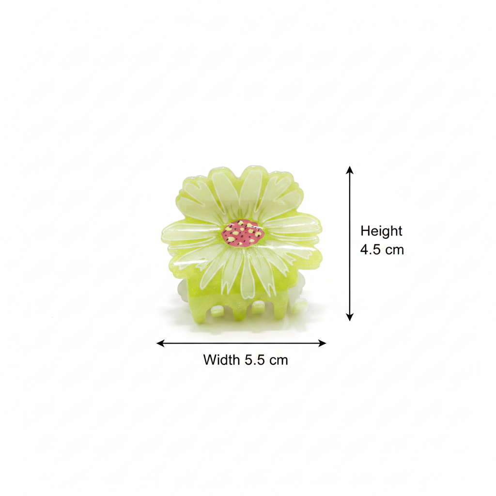 Daisy Flower Hair Claw Clip for Women