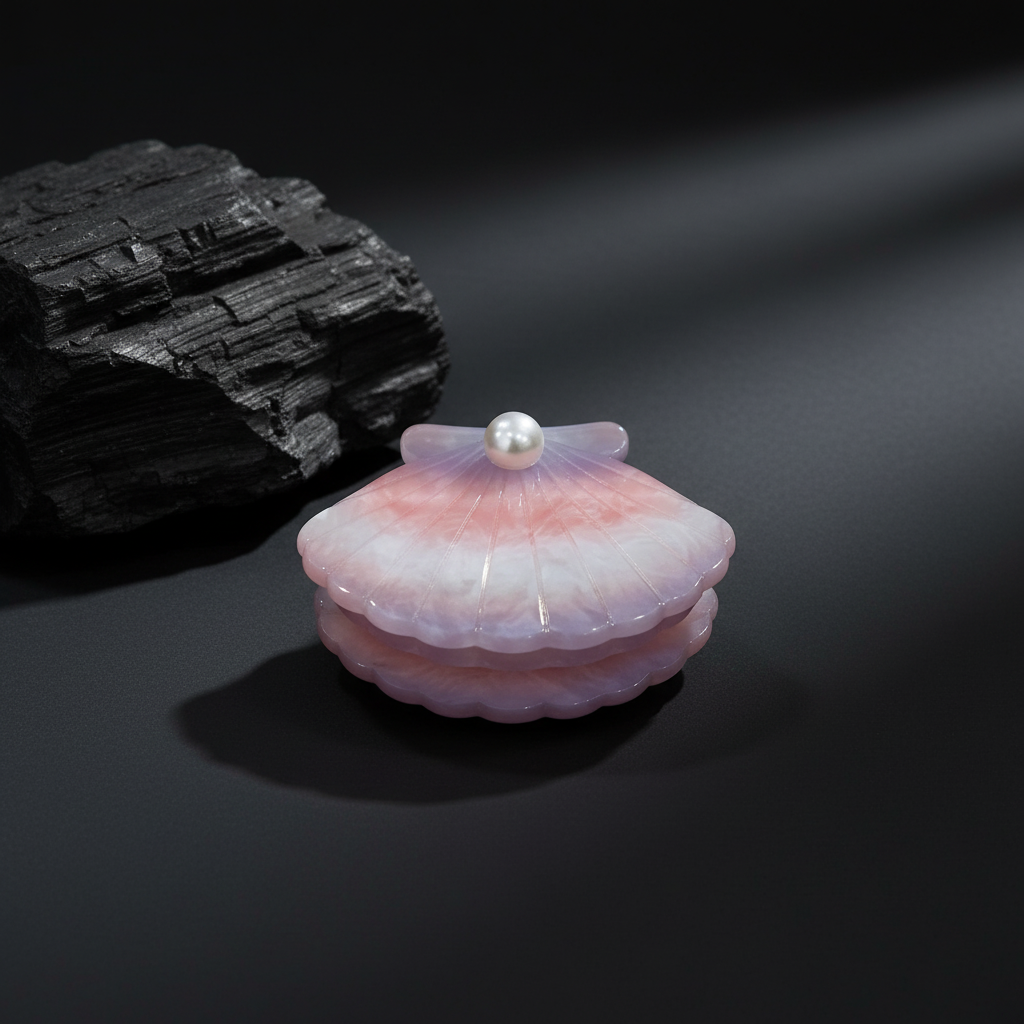 Pearl Shell Hair Claw Clip for Women