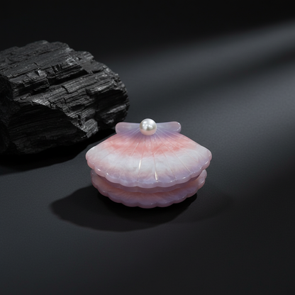Pearl Shell Hair Claw Clip for Women