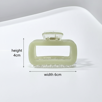 Aesthetic Rectangle Hollow Hair Claw Clip