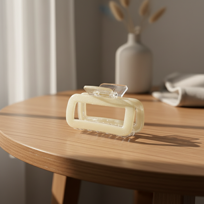 Aesthetic Rectangle Hollow Hair Claw Clip