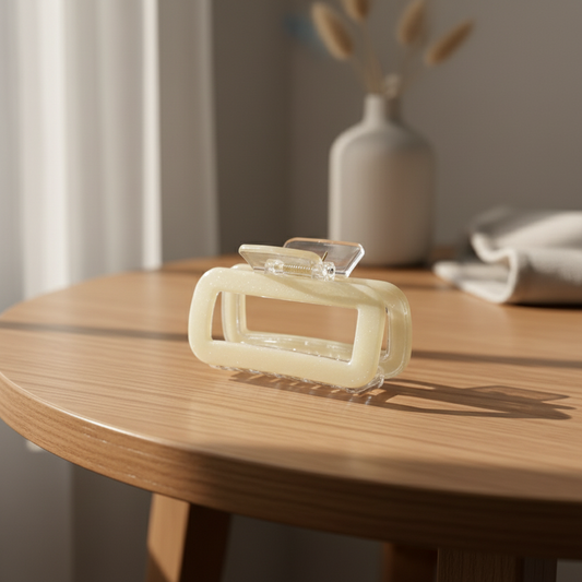 Aesthetic Rectangle Hollow Hair Claw Clip