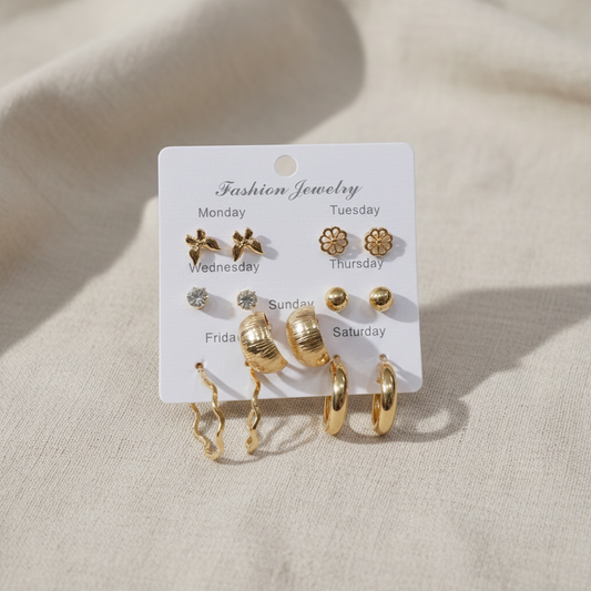 Multi Design Earring Set for Women (Set no.22)