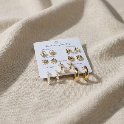 Multi Design Earring Set for Women (Set no.23)