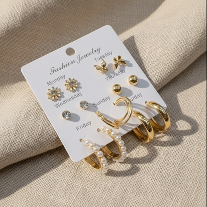 Multi Design Earring Set for Women (Set no.26)