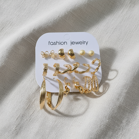 Multi Design Earring Set for Women (Set no.14)