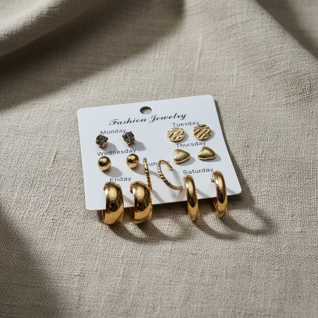 Multi Design Earring Set for Women (Set no.25)