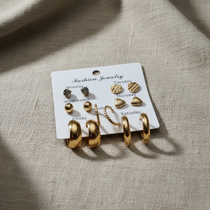 Multi Design Earring Set for Women (Set no.25)