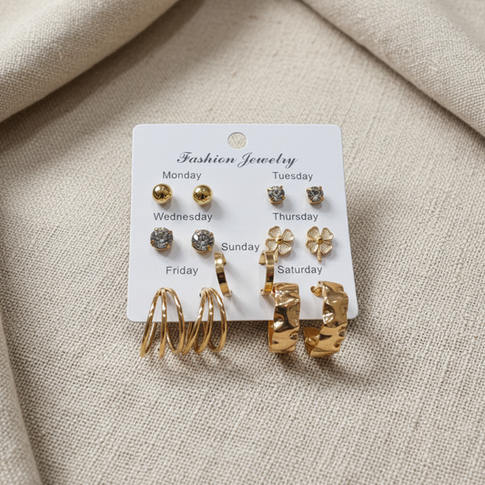 Multi Design Earring Set for Women (Set no.24)