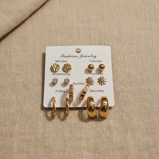 Multi Design Earring Set for Women (Set no.27)