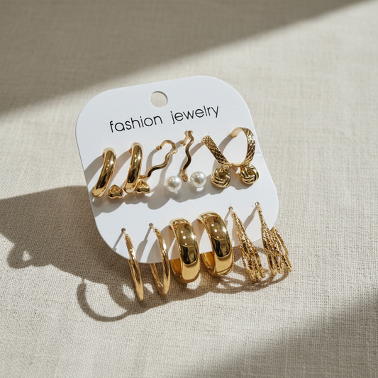 Multi Design Earring Set for Women (Set no.45)