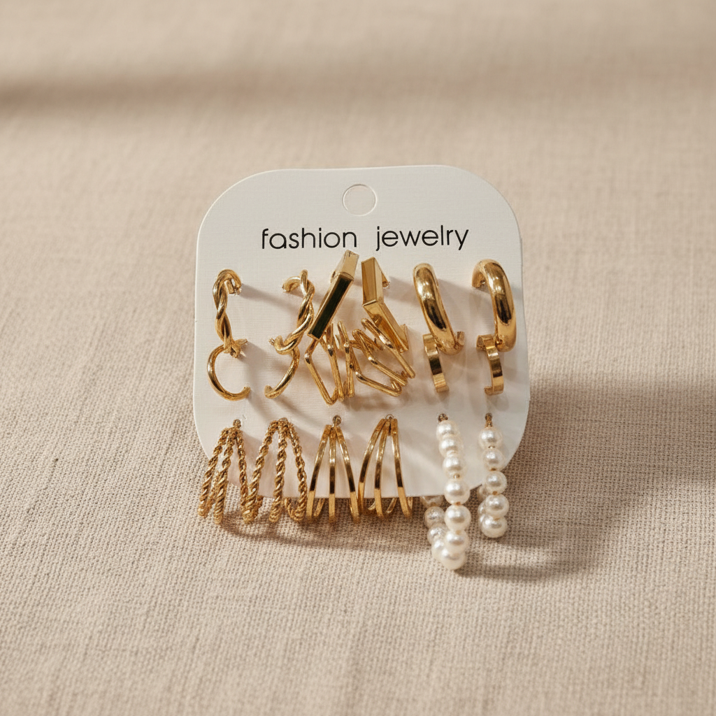 Multi Design Earring Set for Women (Set no.44)