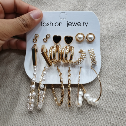 Multi Design Earring Set for Women (Set no.43)