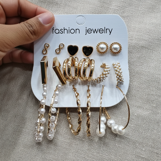 Multi Design Earring Set for Women (Set no.43)