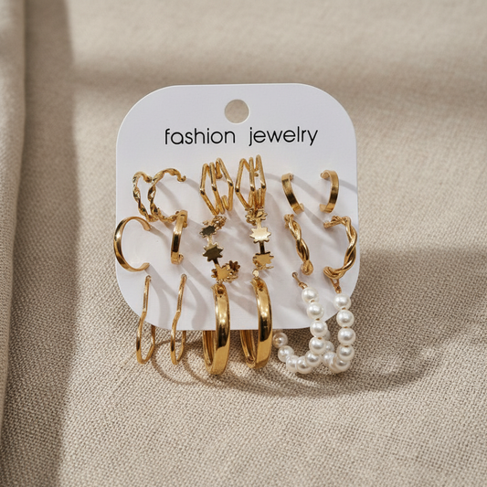 Multi Design Earring Set for Women (Set no.53)