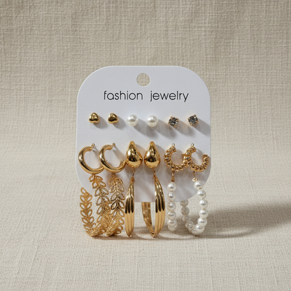 Multi Design Earring Set for Women (Set no.30)