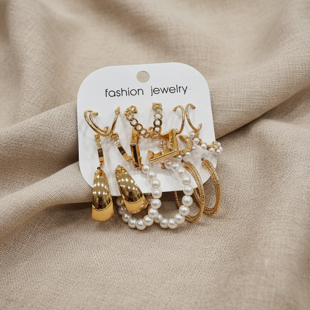 Multi Design Earring Set for Women (Set no.35)