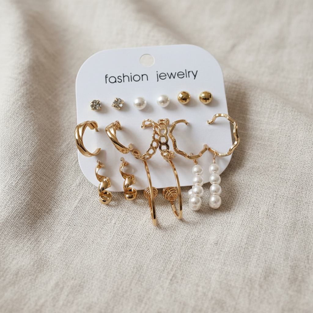 Multi Design Earring Set for Women (Set no.41)