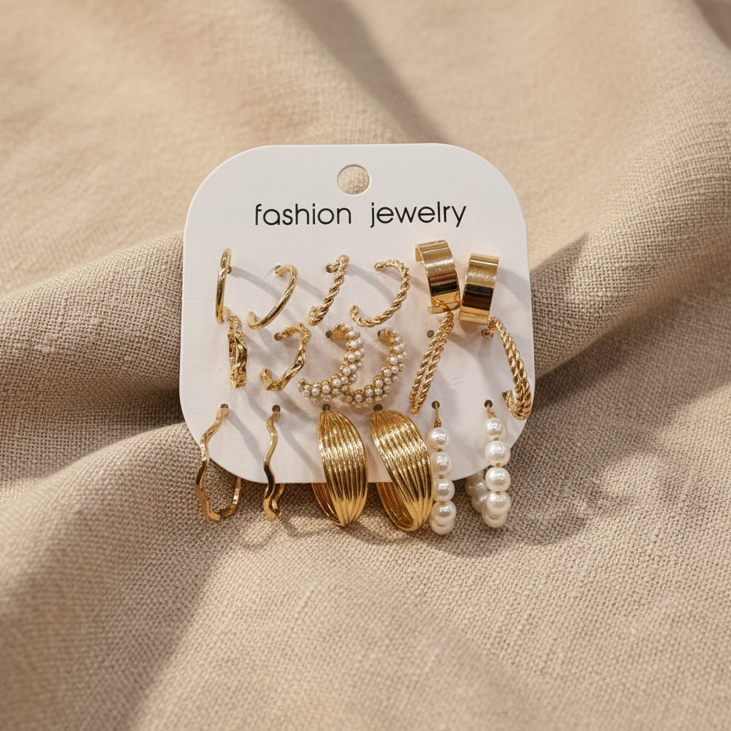 Multi Design Earring Set for Women (Set no.34)